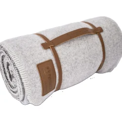 Petromax Smoky Wool Blanket, 150x200cm, Uldtæppe, hvid/grå