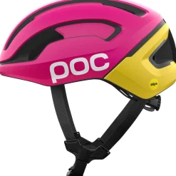POC Omne Air MIPS, cykelhjelm, rhos red matt/citrine yellow matt