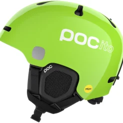 POCito Fornix MIPS, skihjelm, junior, fluorescent yellow/green