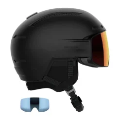 Salomon Driver Prime Sigma Plus, skihjelm med visir, sort