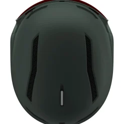 Salomon Driver Pro Sigma, skihjelm med visir, mørkegrøn