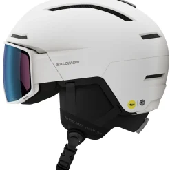 Salomon Driver Pro Sigphoto MIPS, skihjelm med visir, hvid