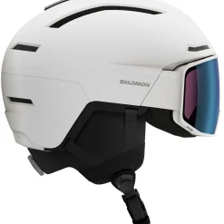 Salomon Driver Pro Sigphoto MIPS, skihjelm med visir, hvid