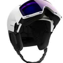 Salomon Driver Pro Sigphoto MIPS, skihjelm med visir, hvid