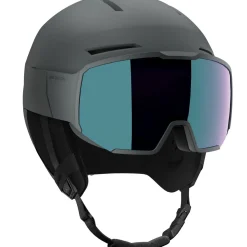 Salomon Osmo Simga, skihjelm med visir, grå