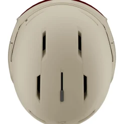 Salomon Osmo Simga, skihjelm med visir, beige