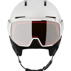 Salomon Osmo, skihjelm med visir, hvid