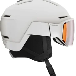 Salomon Osmo, skihjelm med visir, hvid