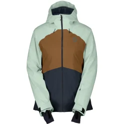 Scott Ultimate Dryo 10, skijakke, dame, lysegrøn/brun