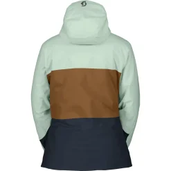 Scott Ultimate Dryo 10, skijakke, dame, lysegrøn/brun