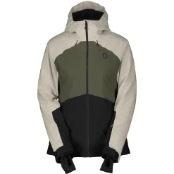 Scott Ultimate Dryo 10, skijakke, dame, mørkegrøn/sort