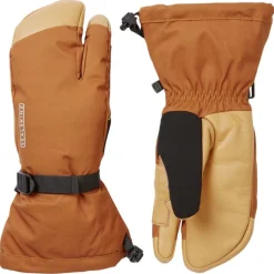 Sealskinz Congham, 3 finger, handsker, orange