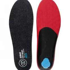 Sidas 3feet Eco Warm Low, indlægssål, sort/rød