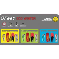 Sidas 3feet Eco Winter Mid, indlægssål, rød