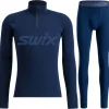 Swix RaceX Merino Half Zip/Pants sæt, herre, navy