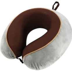 TravelSafe Rejsepude med memory foam, grå/brun