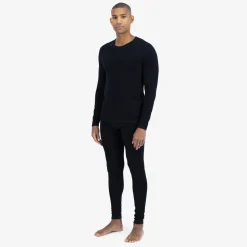 Ulvang Comfort 200 Round Neck, skiundertrøje, herre, sort
