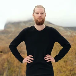 Ulvang Comfort 200 Round Neck, skiundertrøje, herre, sort