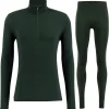 Ulvang Hero Half Zip, sæt, herre, mørkegrøn