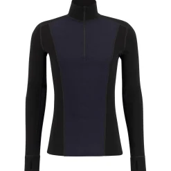 Ulvang Peak Map Half Zip, skiundertrøje, herre, sort/mørkeblå