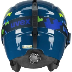 Uvex Viti Set, skihjelm + skibriller, junior, mørkeblå