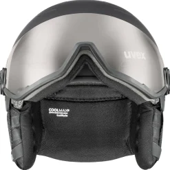 Uvex Wanted Visor Pro V, skihjelm med visir, sort