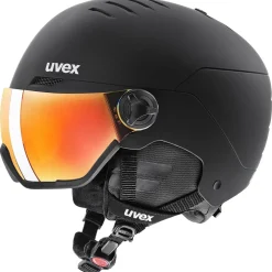 Uvex Wanted Visor, skihjelm med visir, sort