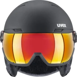 Uvex Wanted Visor, skihjelm med visir, sort