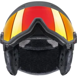Uvex Wanted Visor, skihjelm med visir, sort