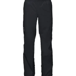 Vaude Drop Pants II, regnbukser, herre sort