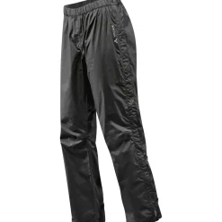 Vaude Fluid Full-Zip Pants S/S, regnbukser, dame, sort